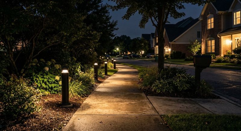 Sidewalk Lighting Installation in Kansas City, MO