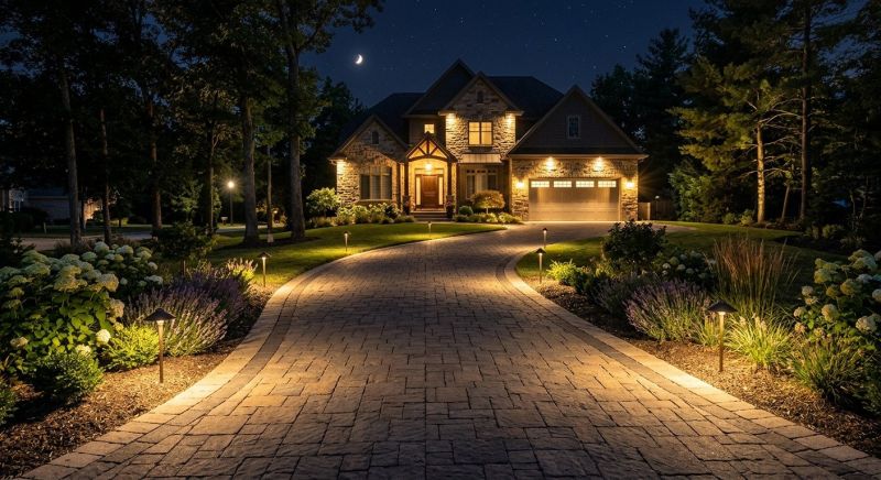 Driveway Lighting Installation in Overland Park, KS