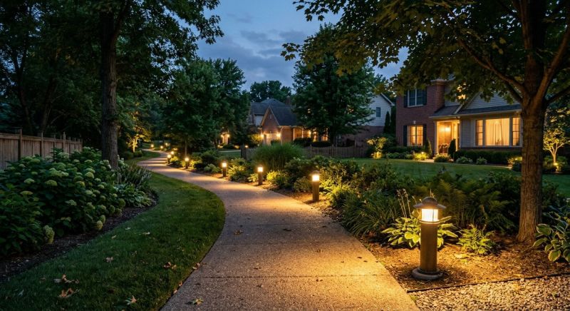 Sidewalk Lighting Installation in Alpharetta, GA