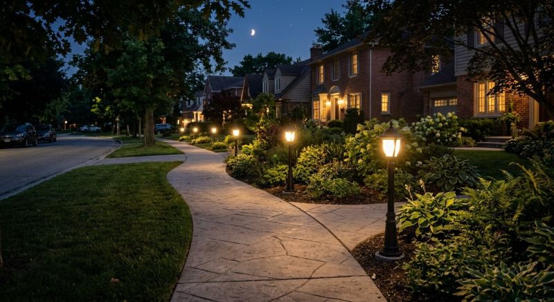 Sidewalk Lighting Installation in Honolulu, HI
